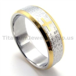 Cross Titanium Ring