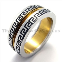 Gloden Titanium Ring