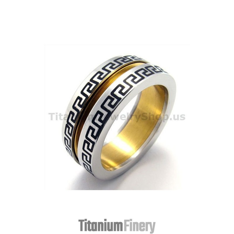 Gloden Titanium Ring Gloden Titanium Ring