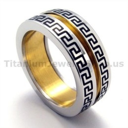 Gloden Titanium Ring