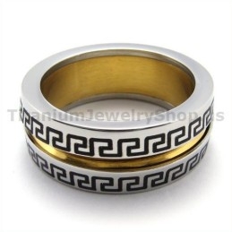 Gloden Titanium Ring