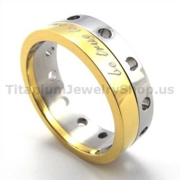 Gloden Titanium Ring