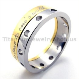 Gloden Titanium Ring