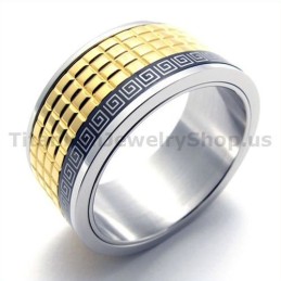 Gloden Titanium Ring