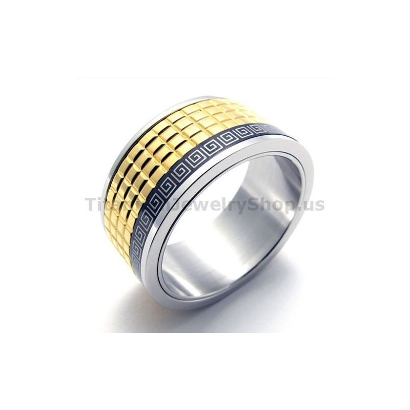 Gloden Titanium Ring