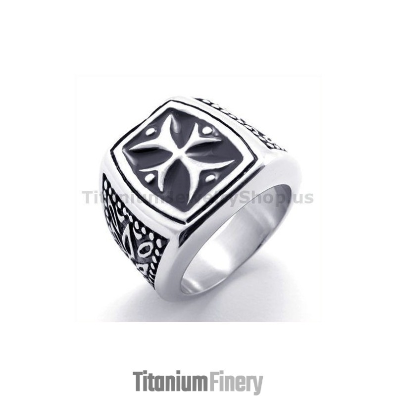 Cross Titanium Ring