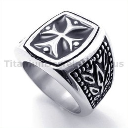 Cross Titanium Ring