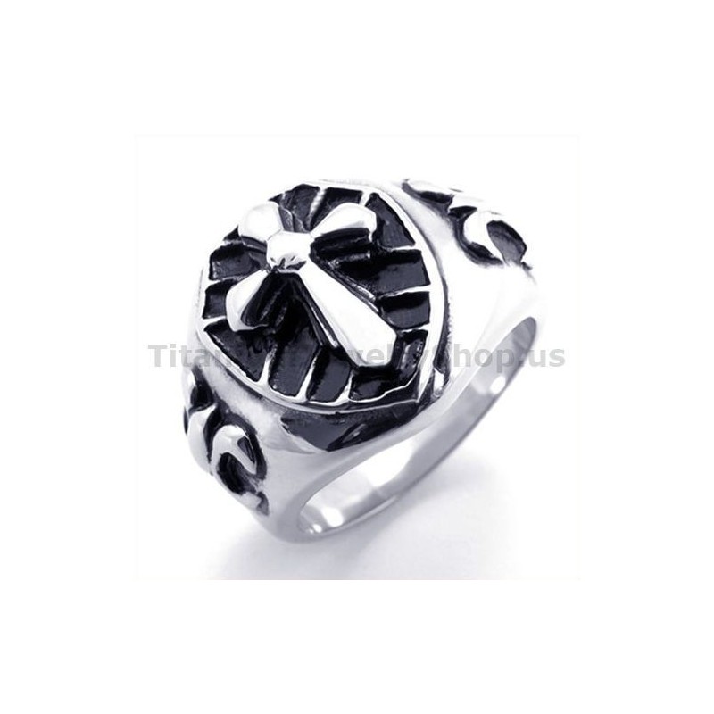 Cross Titanium Ring