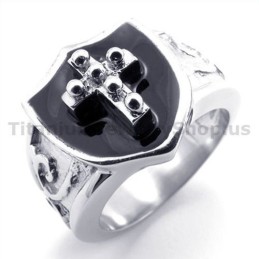 Cross Titanium Ring