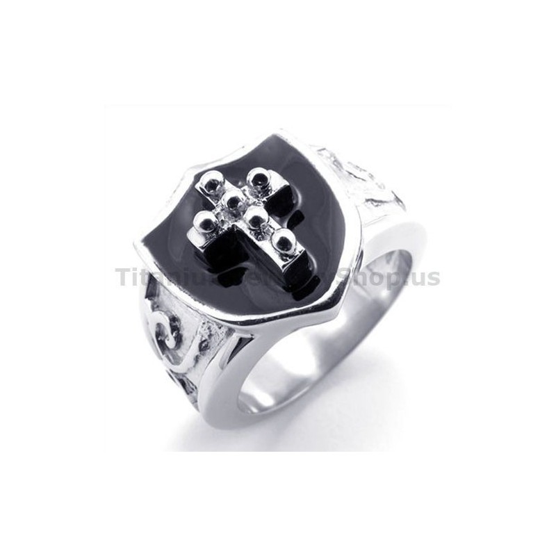 Cross Titanium Ring