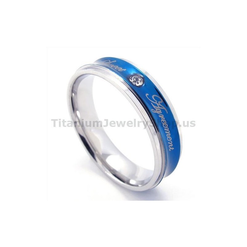 Sweetheart Titanium Ring With Diamond Sweetheart Titanium Ring With Diamond