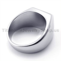Titanium Ring With Zircon