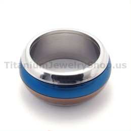 Three Colors Titanium Ring
