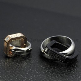 Lovers Titanium Pendants With Diamonds Valentine'S Day Gifts - Free Chains