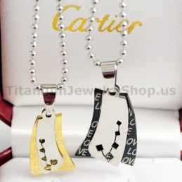 Love Sail Lovers Titanium Pendants Valentine'S Day Gifts - Free Chains