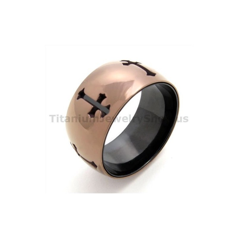 Classical Cross Titanium Ring Classical Cross Titanium Ring