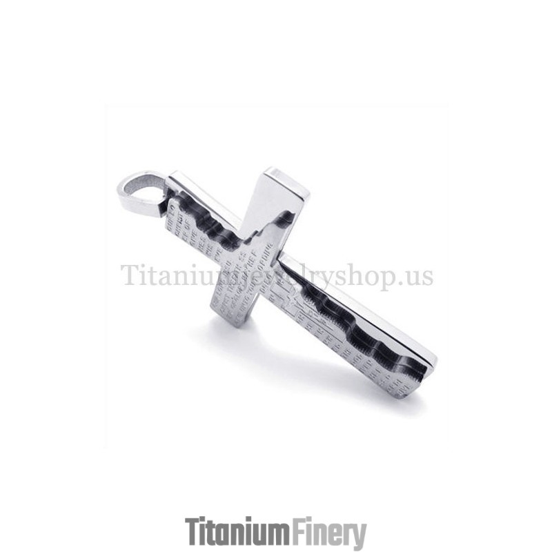 Bible Two Layers Fashion Titanium Cross Pendant Bible Two Layers Fashion Titanium Cross Pendant