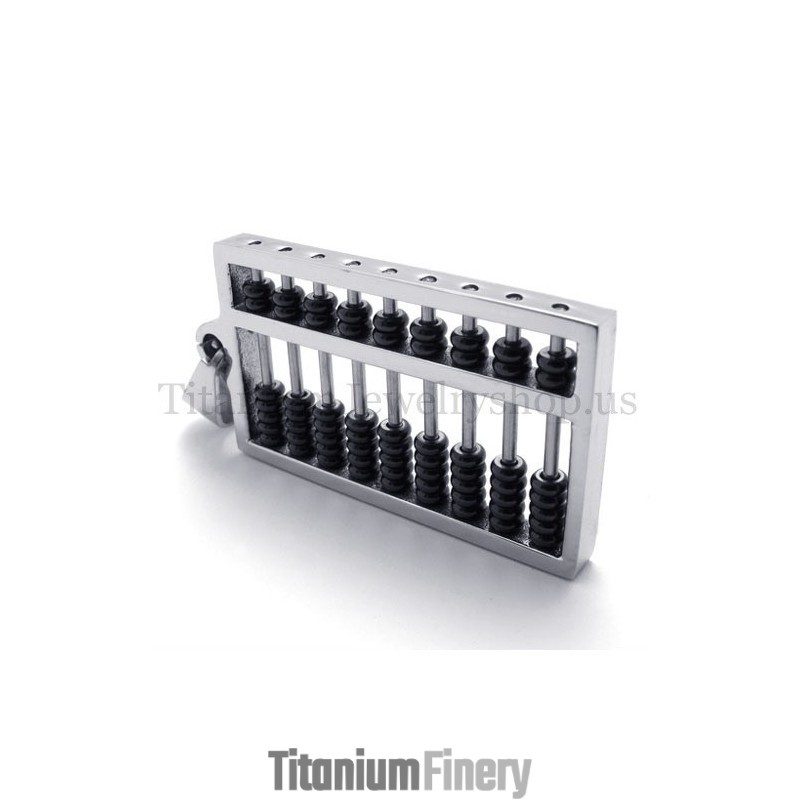 Black Abacus Titanium Pendant Black Abacus Titanium Pendant