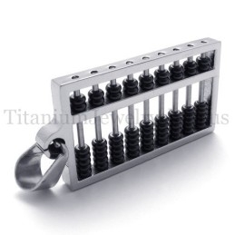 Black Abacus Titanium Pendant