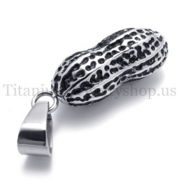 Cute Peanut Model Titanium Pendant