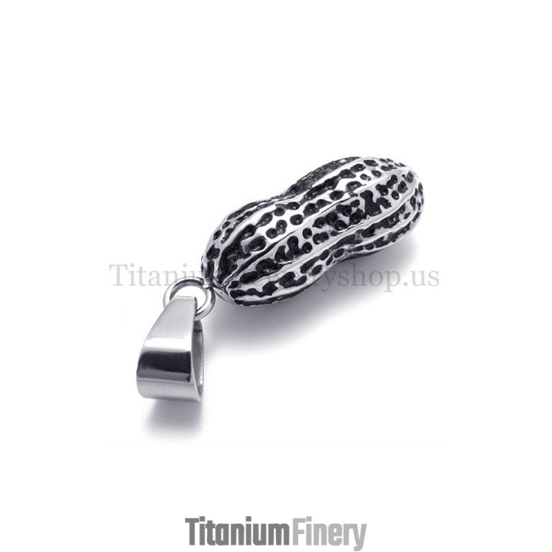 Cute Peanut Model Titanium Pendant Cute Peanut Model Titanium Pendant