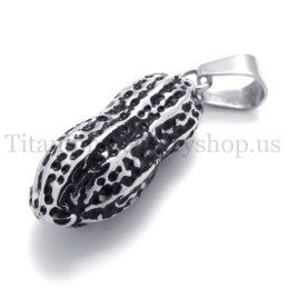 Cute Peanut Model Titanium Pendant