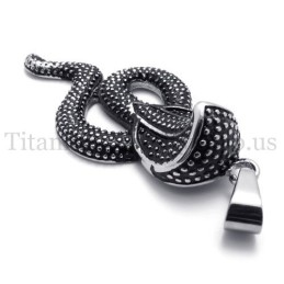 Black King Cobra Titanium Pendant