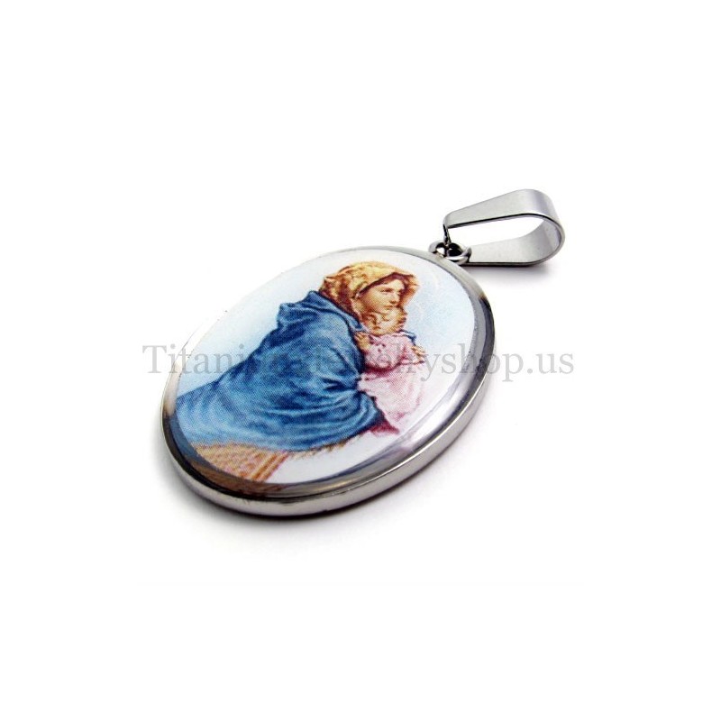 Madonna And Jesus Series Titanium Pendant Madonna And Jesus Series Titanium Pendant