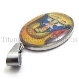 Madonna And Jesus Series Titanium Pendant