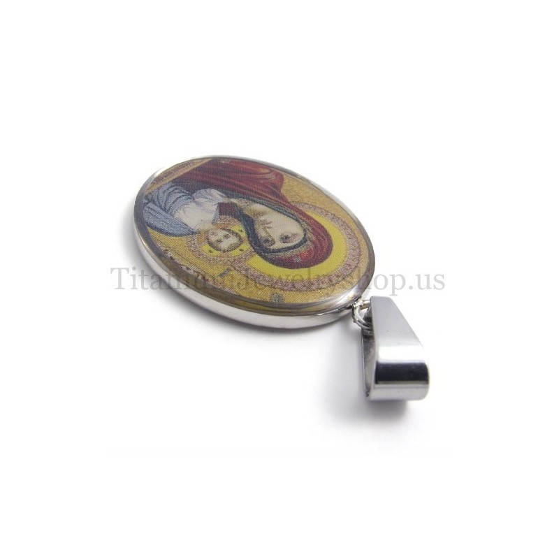 Madonna And Jesus Series Pure Titanium Pendant Madonna And Jesus Series Pure Titanium Pendant