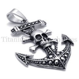Anchor Of Pirate Ship Titanium Pendant