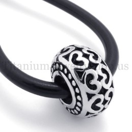 Drum Model Fortunate Bead Titanium Pendant