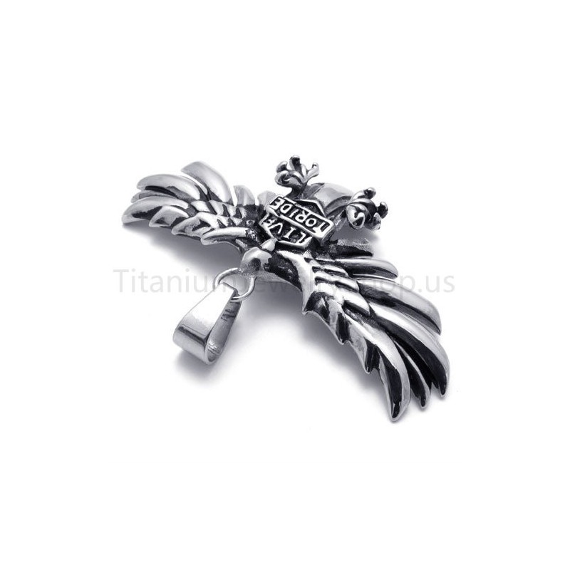 New Classical Eagle Titanium Pendant