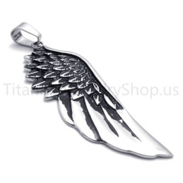 New Classical Devil Wing Titanium Pendant