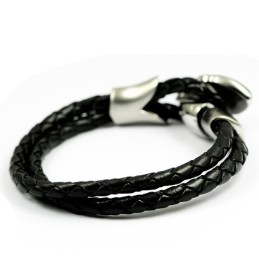 Titanium Leather Bracelet