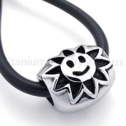 New Classical Sunflower Titanium Pendant