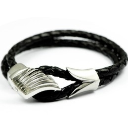 Titanium Leather Bracelet