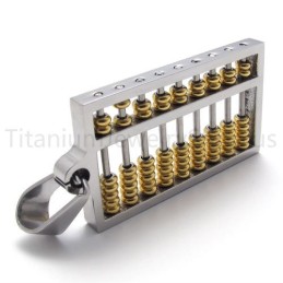 New Golden Abacus Titanium Pendant