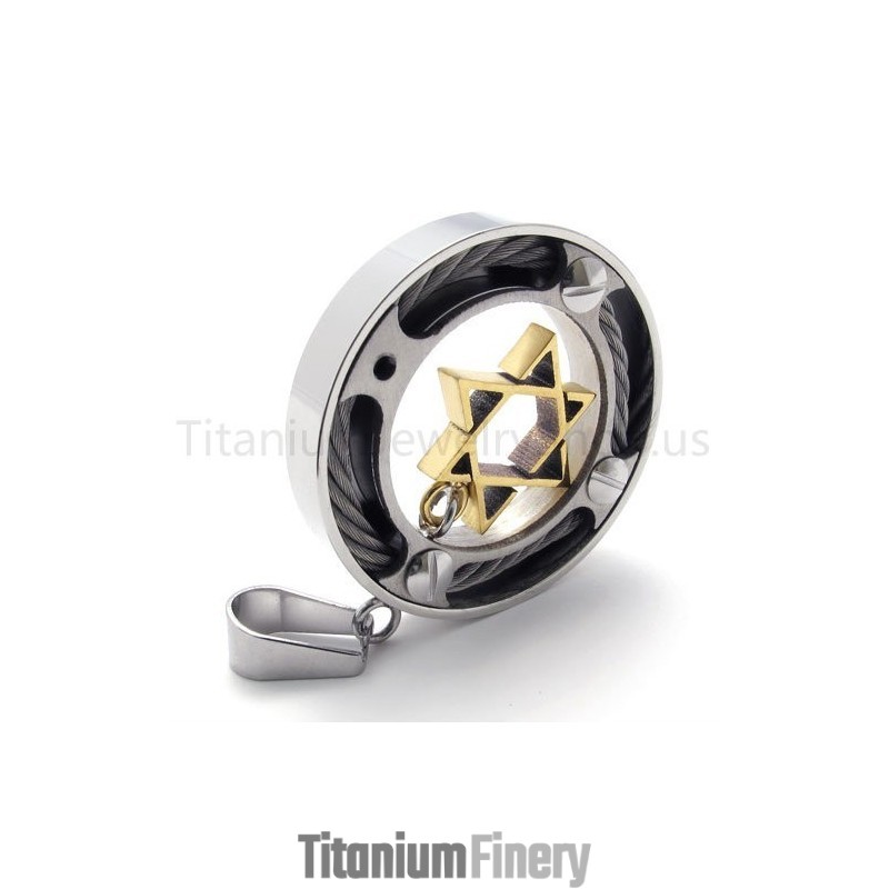 New Hexagram Titanium Pendant New Hexagram Titanium Pendant