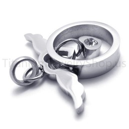 New Lovely Silvery Titanium Pendant