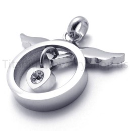 New Lovely Silvery Titanium Pendant