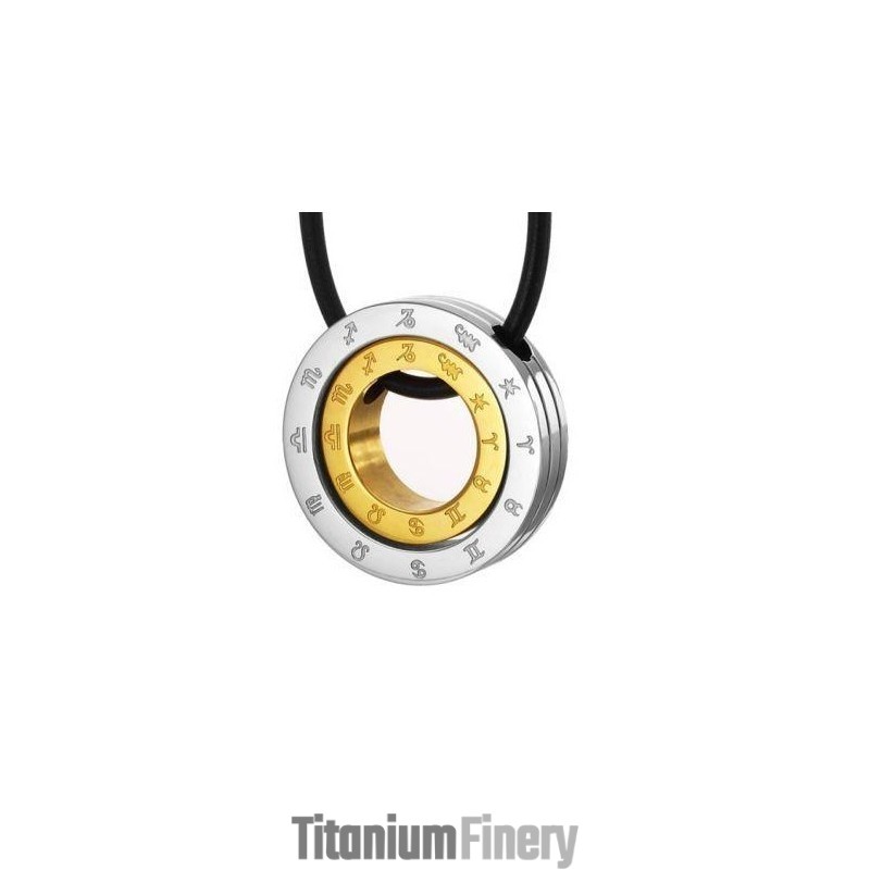 Pure Titanium Pendant And Necklace Zodiac Signs Pure Titanium Pendant And Necklace Zodiac Signs