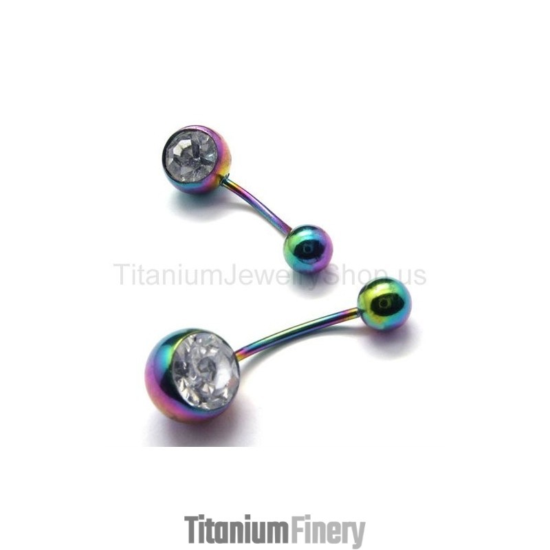 Color Mini Titanium Inlayed Diamond Earrings Color Mini Titanium Inlayed Diamond Earrings