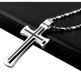 Pure Titanium Men's Cross Pendant 01