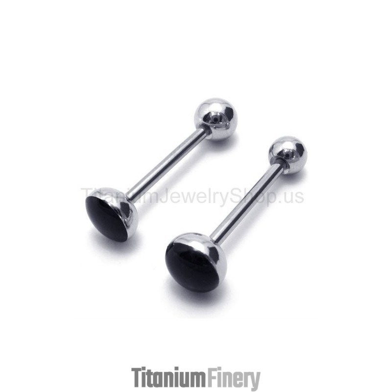 Silver Slim Titanium Earrings Silver Slim Titanium Earrings