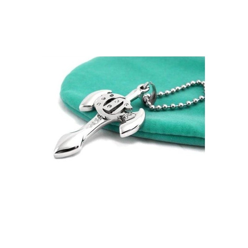 Men's Pure Titanium Pendants Necklace Sword Cross Men's Pure Titanium Pendants Necklace Sword Cross