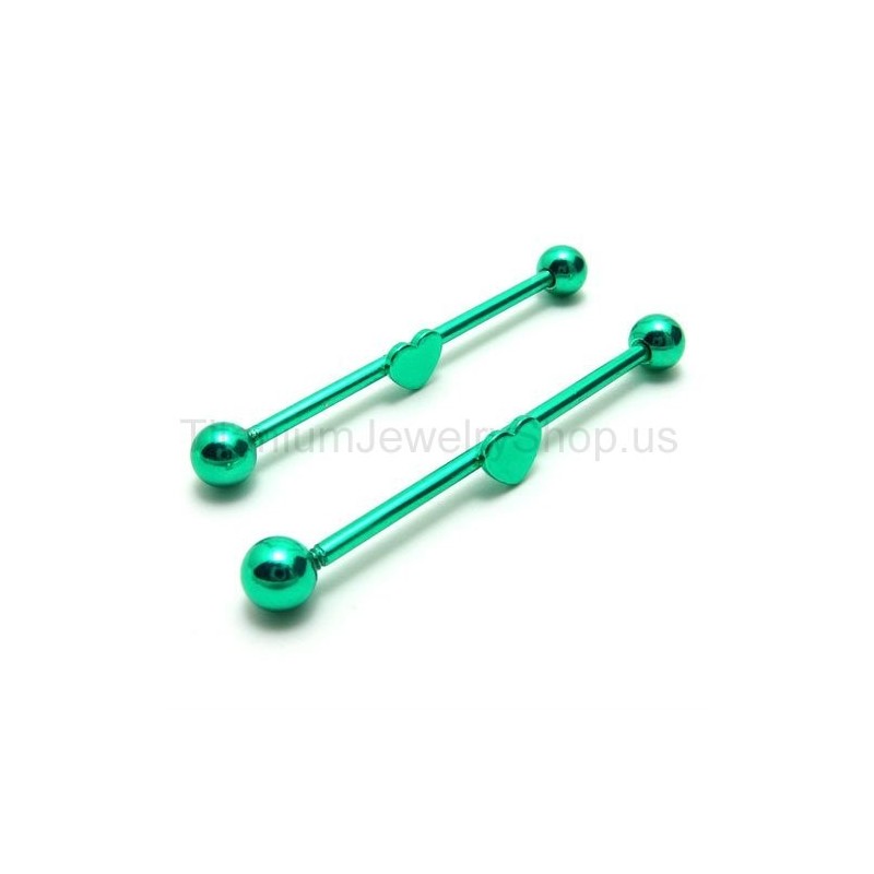 With Heart Magic Stick Titanium Earrings With Heart Magic Stick Titanium Earrings