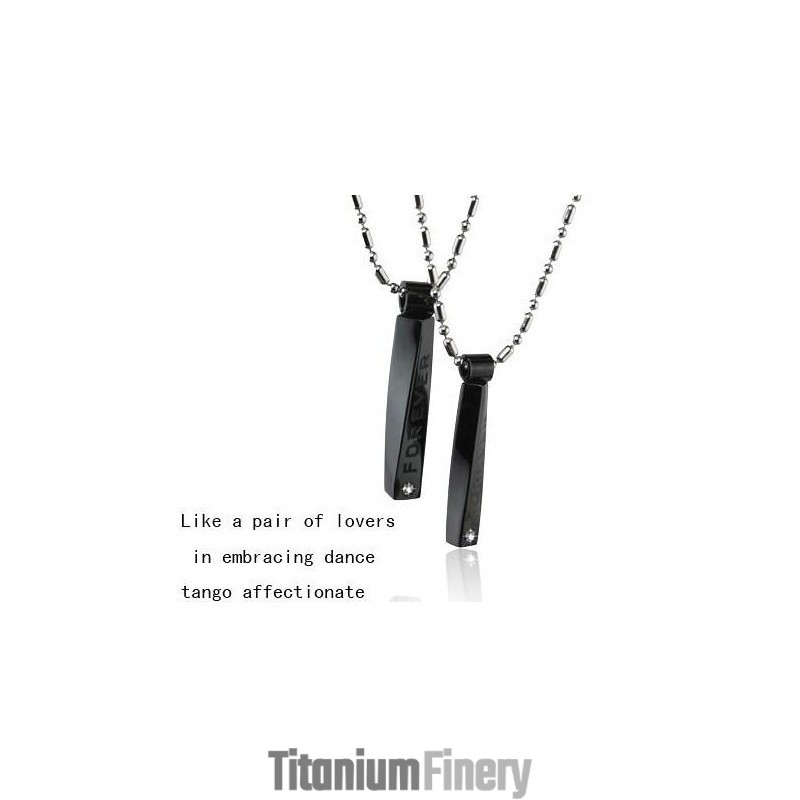 Pure Titanium Lover Couples Pendant Tango Affectionate Pure Titanium Lover Couples Pendant Tango Affectionate