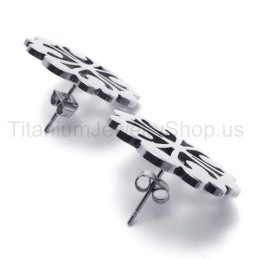 Cute Flower Titanium Earrings