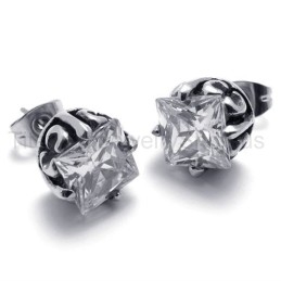 Retro Bud Titanium Earrings